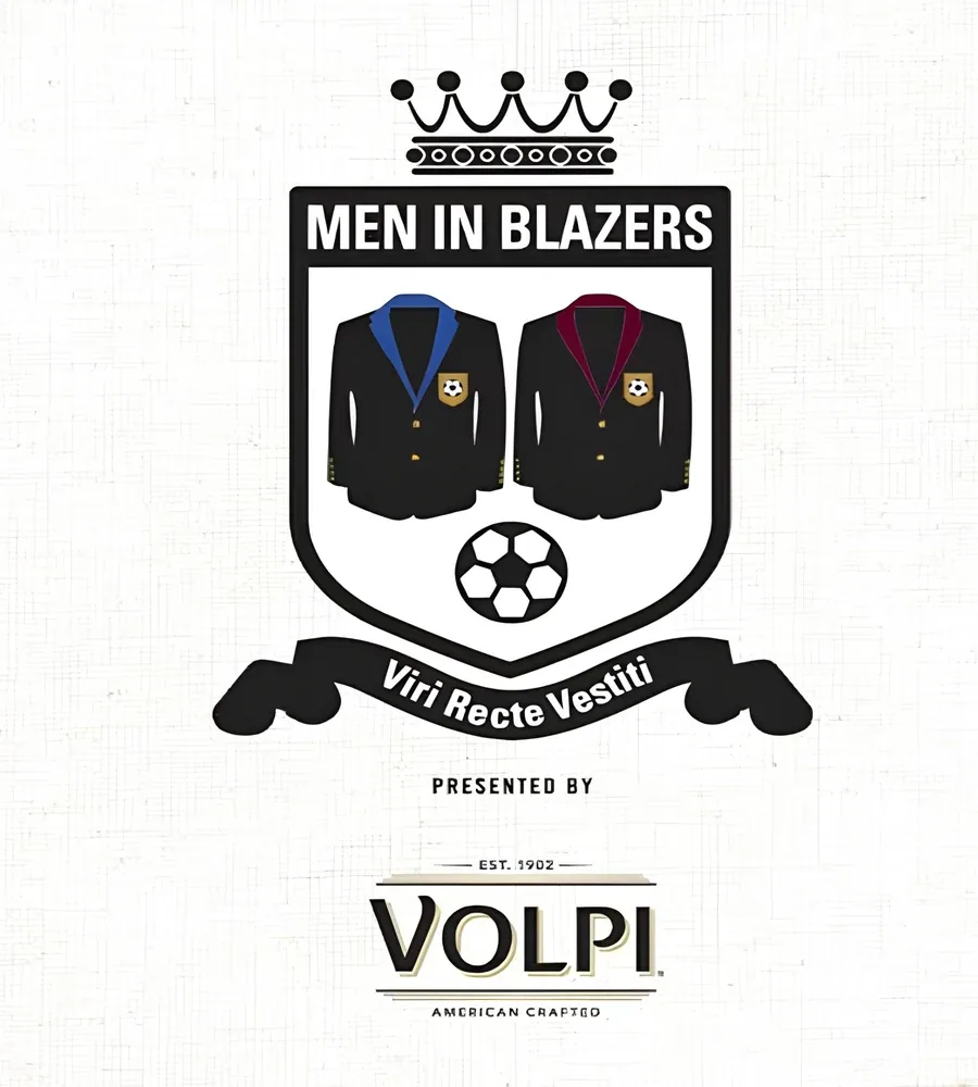 Men in Blazers crest presented by Volpi