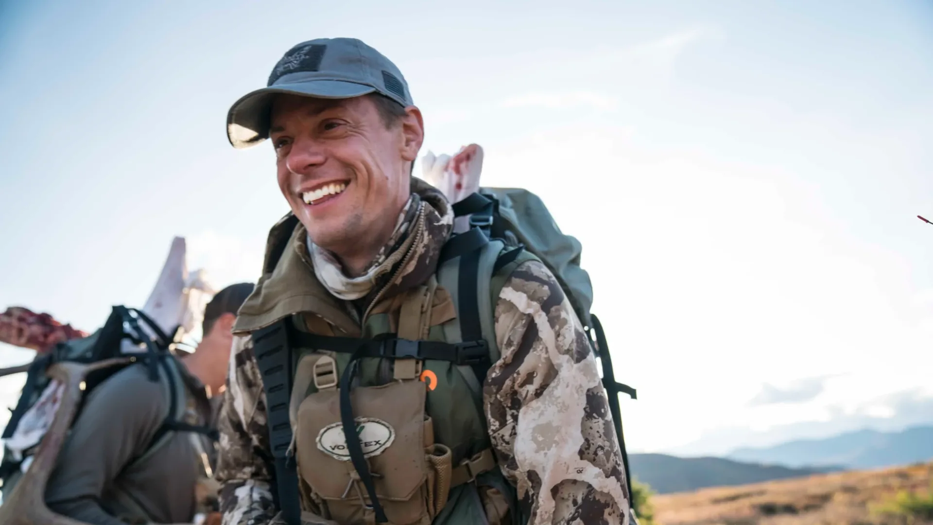 Steven Rinella smiling in outdoor gear on a MeatEater trip